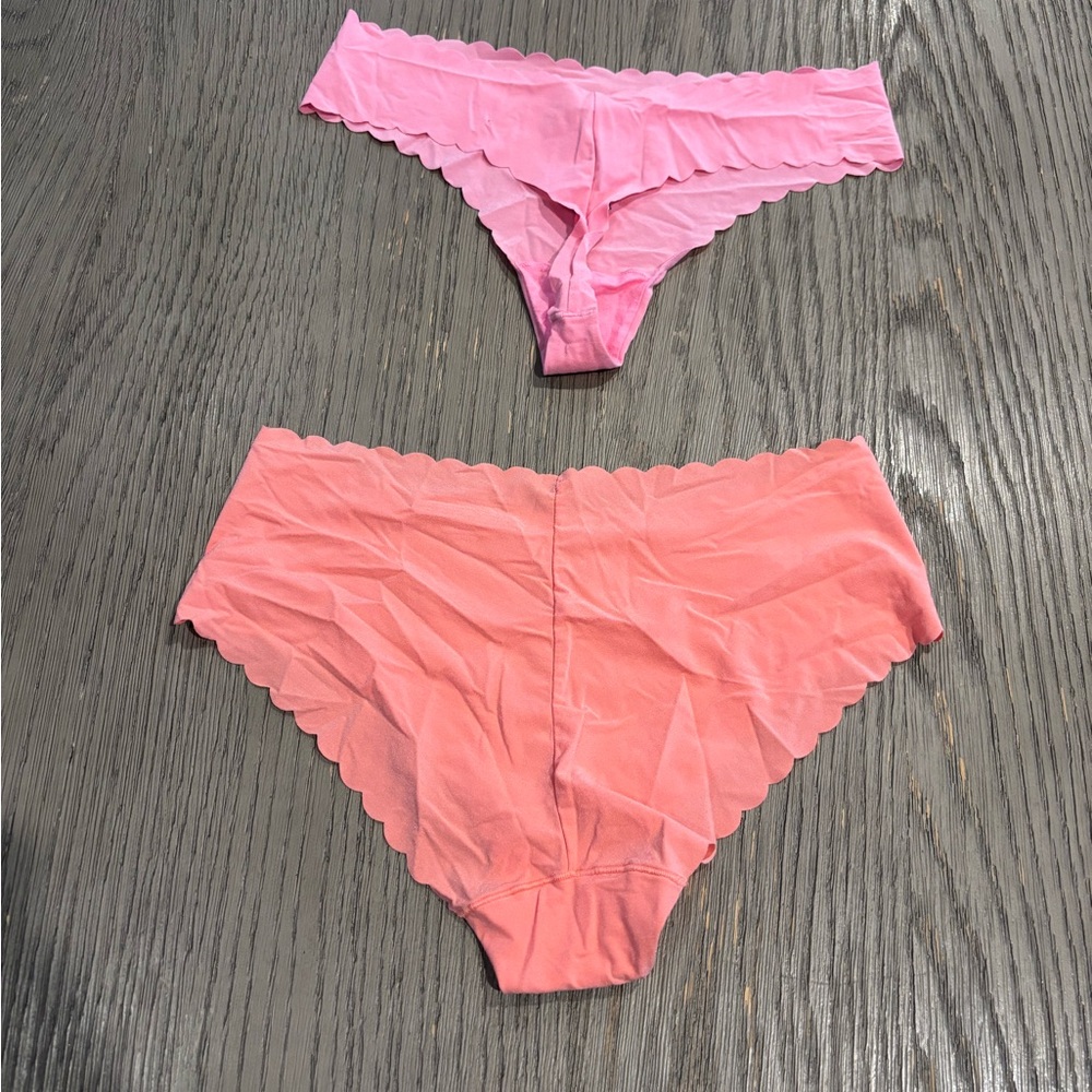 Pink and Orange Scalloped Panties - Picture 2 of 6